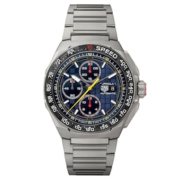 TAG Heuer Formula 1 Chronograph x Oracle Red Bull Racing Titanium Automatic 44mm Men's Watch CBZ2080.BF0009