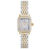 Thumbnail Image 1 of MICHELE Deco Madison Mini 3/8 ct tw Diamond 32x32mm Two-Tone Women's Watch MWW06D000176