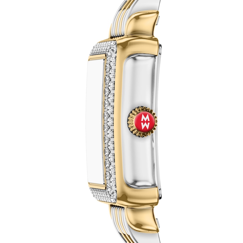 Main Image 4 of MICHELE Deco Madison Mini 3/8 ct tw Diamond 32x32mm Two-Tone Women's Watch MWW06D000176
