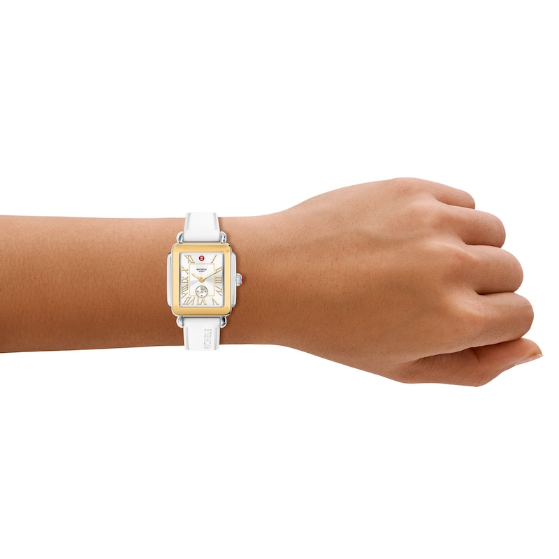 Main Image 6 of MICHELE Deco Sport Mid 31mm Two-Tone Women's Watch MWW06H000007