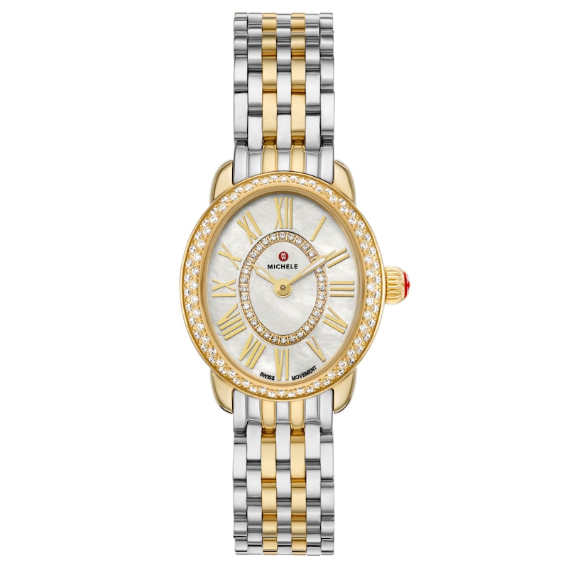 Main Image 1 of MICHELE Serein Diamond Two-Tone Women's Watch MWW21H000002