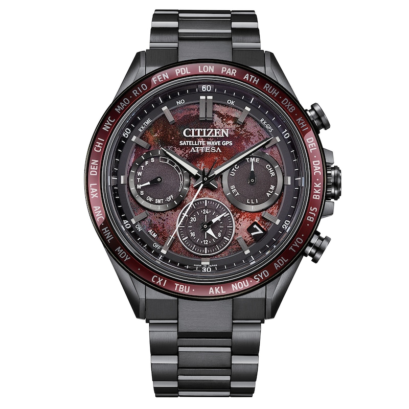 Main Image 1 of Citizen Attesa F950 Shades of Red Super Titanium Chronograph 44.6mm Men's Watch CC4077-71Z