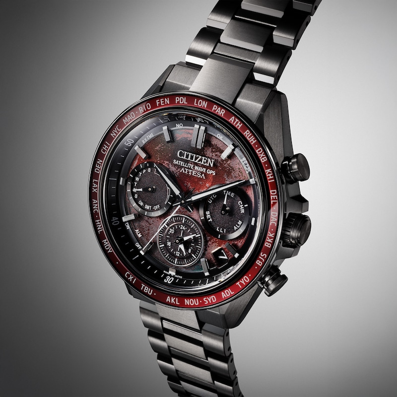 Main Image 4 of Citizen Attesa F950 Shades of Red Super Titanium Chronograph 44.6mm Men's Watch CC4077-71Z