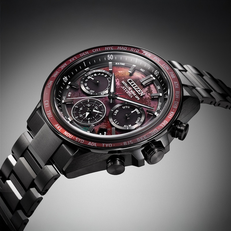Main Image 5 of Citizen Attesa F950 Shades of Red Super Titanium Chronograph 44.6mm Men's Watch CC4077-71Z