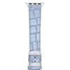 Thumbnail Image 1 of &nbsp;MICHELE Pastel Blue Croc-Pattern Leather Band for Apple Watch MS20SL0005