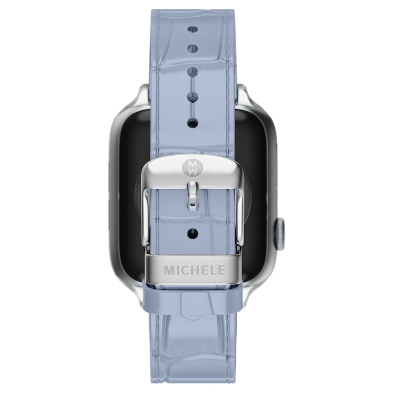 Main Image 6 of &nbsp;MICHELE Pastel Blue Croc-Pattern Leather Band for Apple Watch MS20SL0005