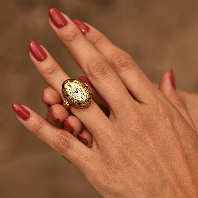 Main Image 6 of &nbsp;Bulova Archive Series 17mm Women's Ring Watch 97L188