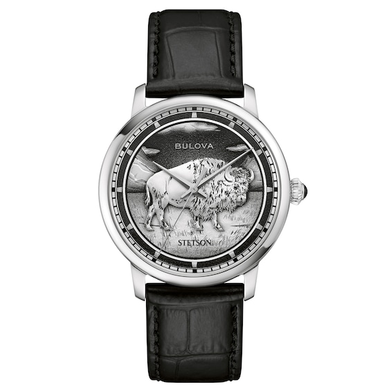 Bulova x Stetson Bison Automatic 39mm Men's Watch 96A333