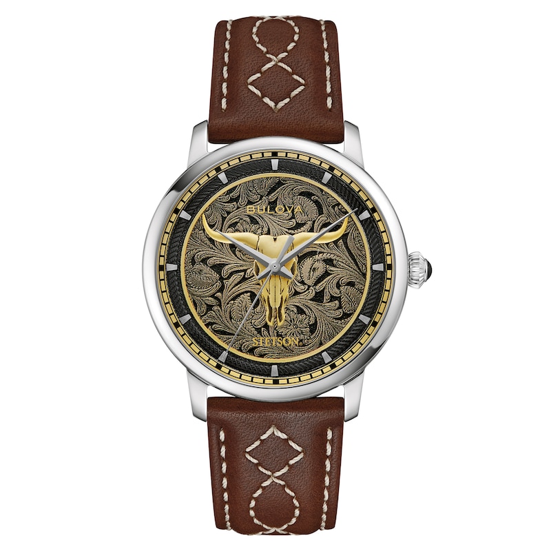 Main Image 1 of Bulova x Stetson Longhorn Automatic 39mm Men's Watch 96A334