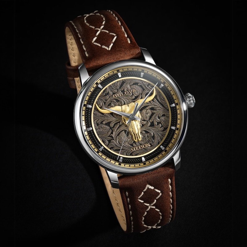 Main Image 4 of Bulova x Stetson Longhorn Automatic 39mm Men's Watch 96A334