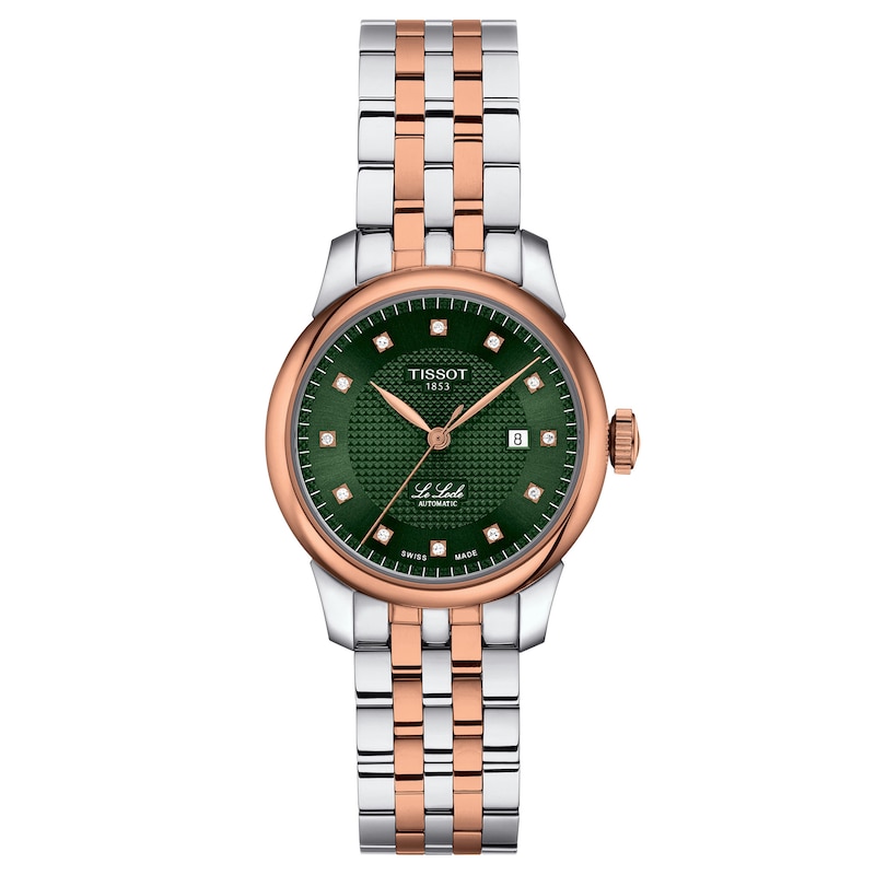 Main Image 1 of &nbsp;Tissot Le Locle 1/20 ct tw Diamond Automatic Two-Tone 29mm Women's Watch T0062072209600