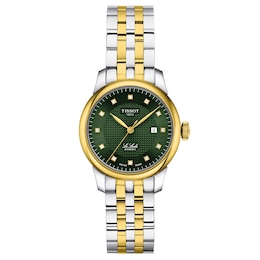 &nbsp;Tissot Le Locle 1/20 ct tw Diamond Automatic Two-Tone 29mm Women's Watch T0062072209601