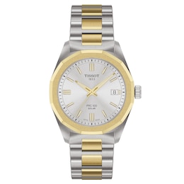 Tissot PRC 100 Solar Two-Tone 34mm Women's Watch T1518222203100