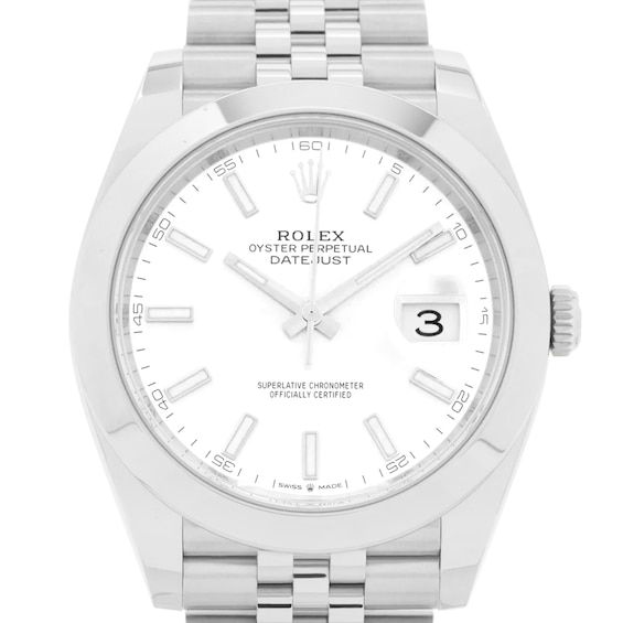 Previously Owned Rolex Datejust Automatic 41mm Mens Watch 8Ofqloqv Model 126300
