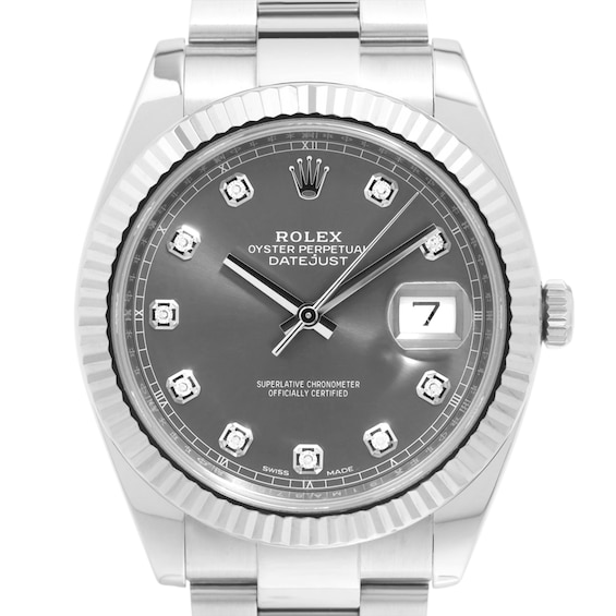Previously Owned Rolex Datejust Diamond Automatic 41mm Mens Watch Igvnteg6 Model 126334G