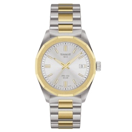Tissot PRC 100 Solar Two-Tone 34mm Women's Watch&nbsp;T1518222203100