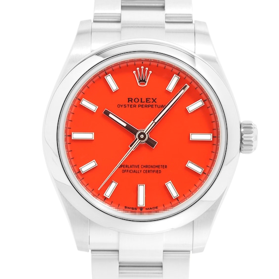 Previously Owned Rolex Oyster Perpetual Automatic 31mm Womens Watch 4621O1U4 Model 277200