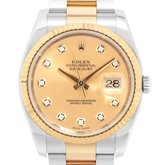 Previously Owned Rolex Datejust Diamond Automatic 41mm Mens Watch Qpdaeuss Model 126333G