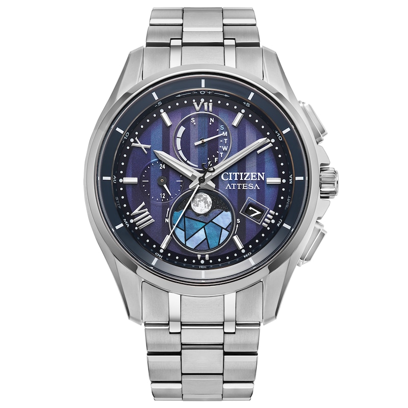 Main Image 1 of Previously Owned Citizen Attesa Stained Glass Super Titanium Chronograph Men's Watch BY1000-51L