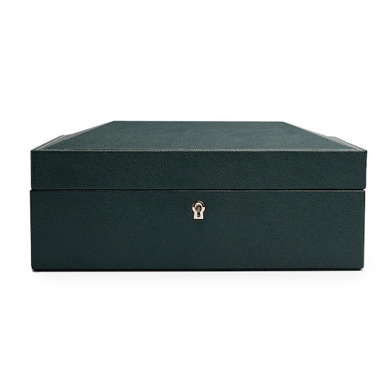 WOLF British Racing Green 8-Piece Watch Box