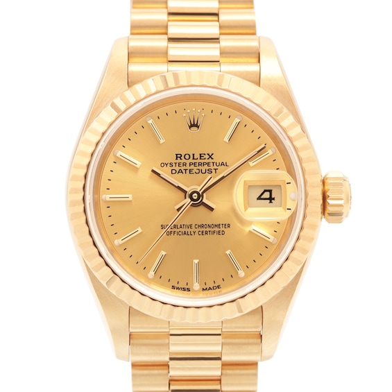 Previously Owned Rolex Datejust Automatic 26mm Womens Watch 90523335774 Model 69178