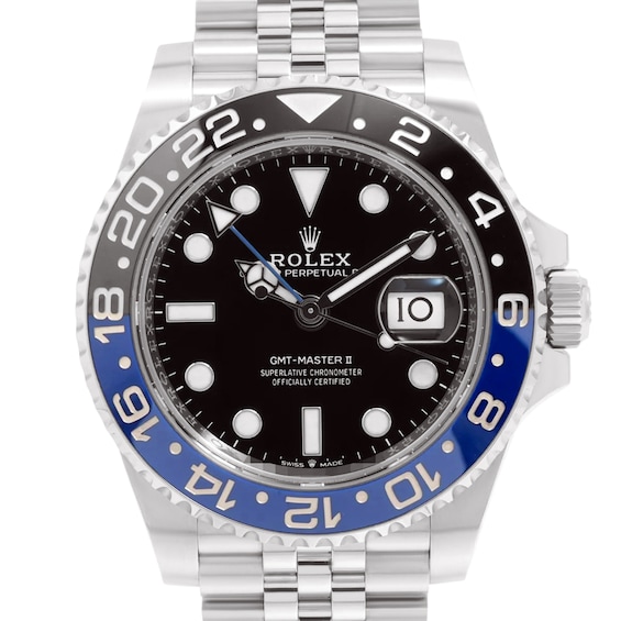 Previously Owned Rolex GMTMaster II Automatic 40mm Mens Watch 86Lcytdr Model 126710Blnr