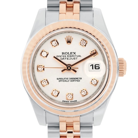 Previously Owned Rolex Datejust Diamond Automatic 26mm Womens Watch Zzwmw0M0 Model 179171G