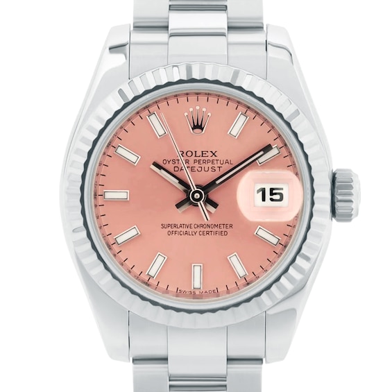 Previously Owned Rolex Datejust Automatic 26mm Womens Watch Elkae1V9 Model 179174