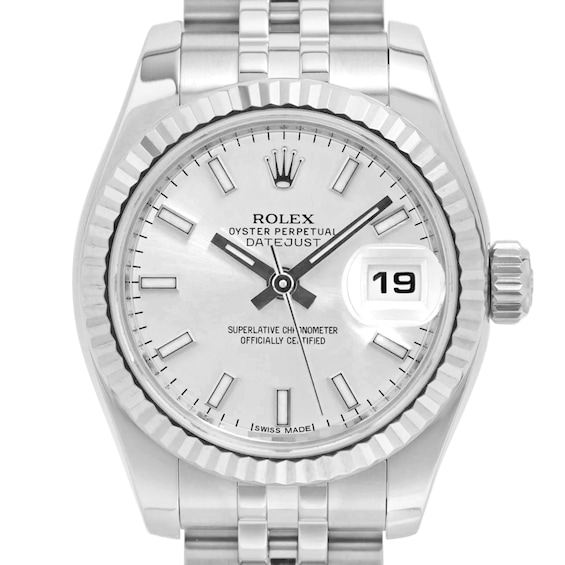Previously Owned Rolex Datejust Automatic 26mm Womens Watch Qbv2Zy0B Model 179174