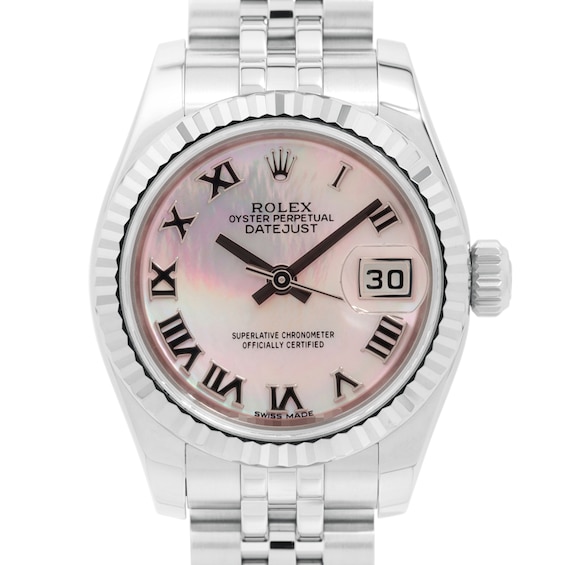 Previously Owned Rolex Datejust Automatic 26mm Womens Watch 40Nq05Ur Model 179174Nr