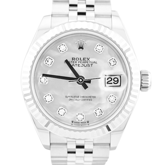 Previously Owned Rolex Datejust Diamond Automatic 28mm Womens Watch A5564N1T Model 279174G