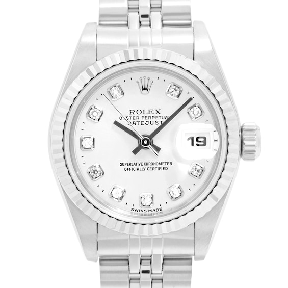 Previously Owned Rolex Datejust Diamond Automatic 26mm Womens Watch Iwxptxz6 Model 69174G