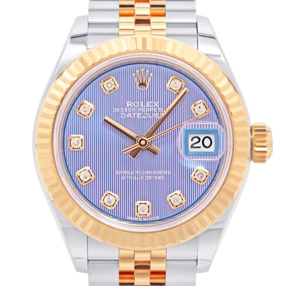Previously Owned Rolex Datejust Diamond Automatic 28mm Womens Watch Iabeimj9 Model 279173G