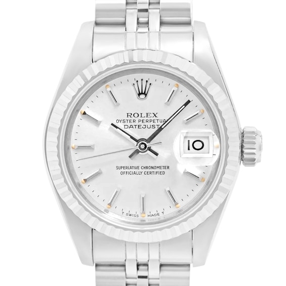 Previously Owned Rolex Datejust Automatic 26mm Womens Watch Ukklsj06 Model 179174