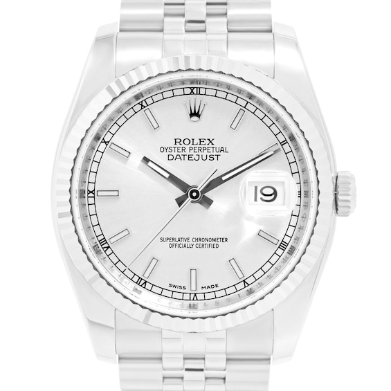 Previously Owned Rolex Datejust Automatic 36mm Mens Watch 2Yiznzo9 Model 116234