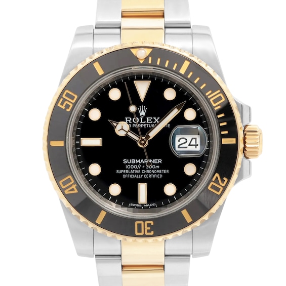 Previously Owned Rolex Submariner Date Automatic 40mm Mens Watch 9O87Vs3A Model 116613Ln