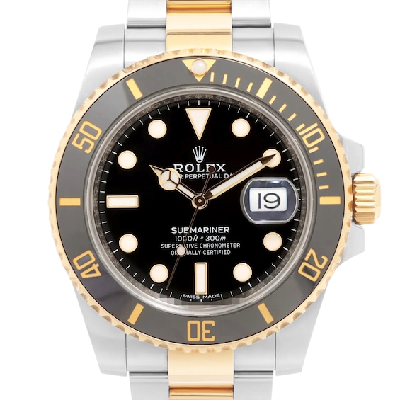 Previously Owned Rolex Submariner Date Automatic 40mm Mens Watch Eyqsua7C Model 116613Ln