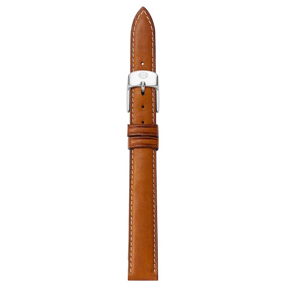 MICHELE 12mm Women's Brown Leather Watch Strap MS12AA270216