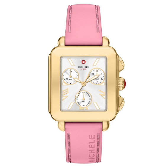 MICHELE Deco Sport Vintage Chronograph 36mm Women's Watch MWW06K000076