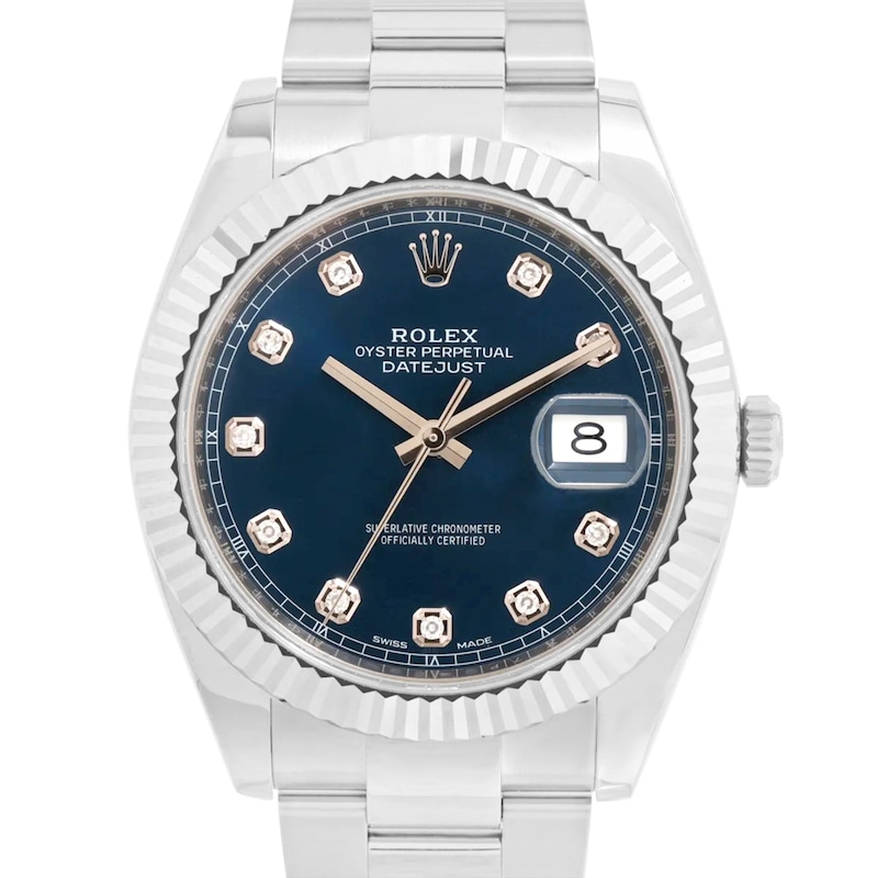 Main Image 1 of Previously Owned Rolex Datejust Diamond Automatic 41mm Men's Watch 1UEYT7QU (Model: 126334)
