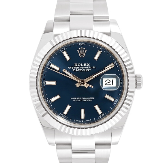 Previously Owned Rolex Datejust Automatic 41mm Mens Watch Ccbwcams Model 126334