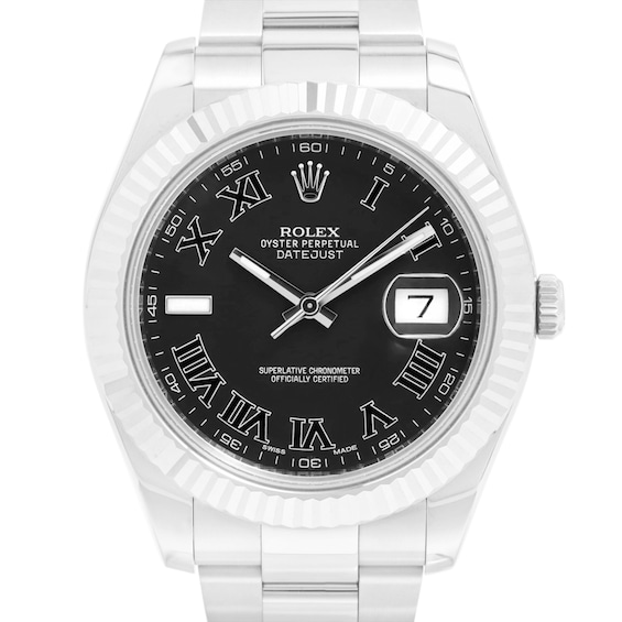 Previously Owned Rolex Datejust Automatic 41mm Mens Watch O71Bfyf0 Model 116334