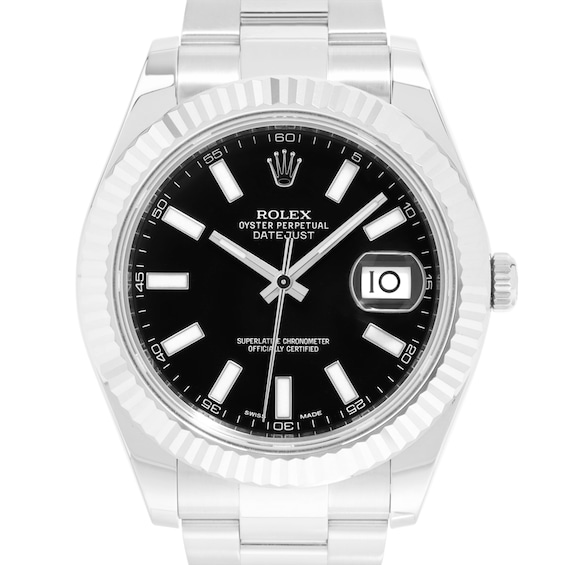 Previously Owned Rolex Datejust Automatic 41mm Mens Watch P1D6Tybq Model 116334