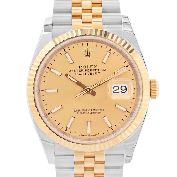 Previously Owned Rolex Datejust Automatic 36mm Watch Yqk65Kkp Model 126233