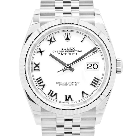 Previously Owned Rolex Datejust Automatic 36mm Watch Ky8Vky39 Model 126234