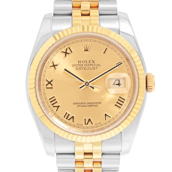 Previously Owned Rolex Datejust Automatic 36mm Watch H6Gs97F1 Model 116233