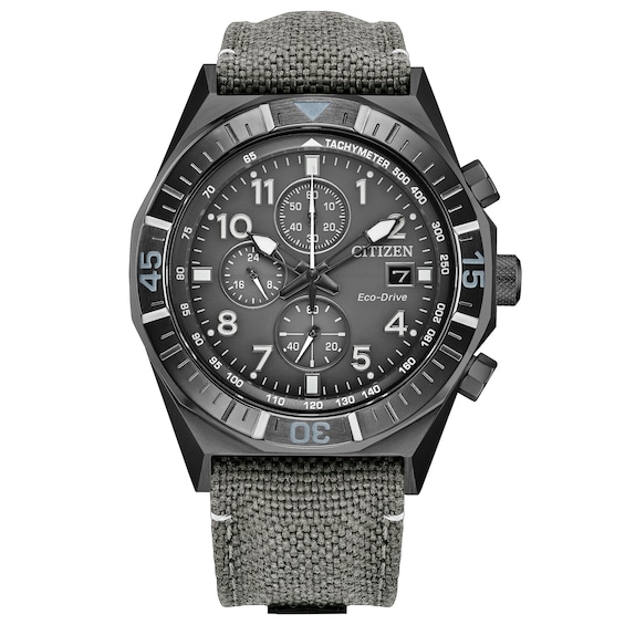 Citizen Eco-Drive Sports Casual Nighthawk Chronograph 42mm Men's Watch CA0897-04H