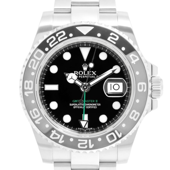 Previously Owned Rolex GMTMaster II Automatic 40mm Mens Watch 9Y0Nggq8 Model 116710Ln
