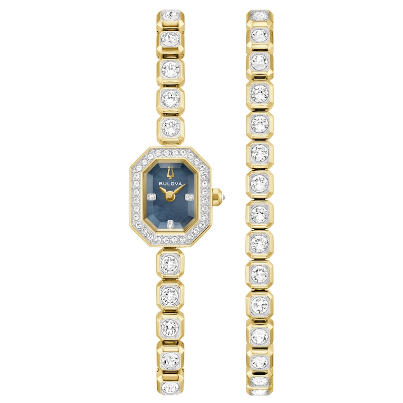 Main Image 1 of Bulova Crystal Collection 15mm Women's Watch & Bracelet Gift Set 98X143