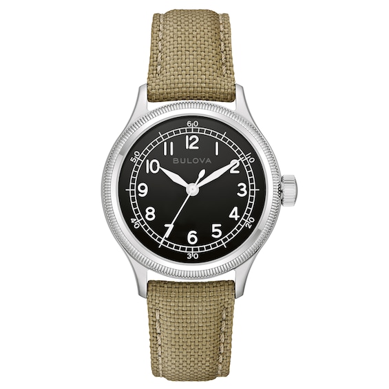 Bulova A-11 Hack Automatic 37mm Men's Watch 96A354